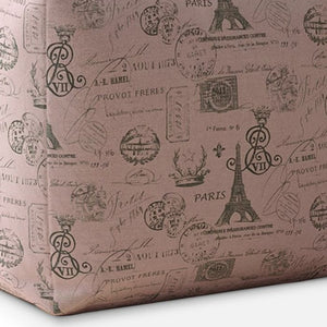 Homeroots 17" Gray Twill Paris Pouf Ottoman   518325