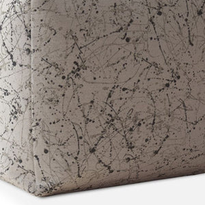 Homeroots 17" Beige Cotton Abstract Pouf Cover   518397