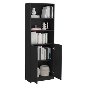 English Elm Arbor 3-Piece Home Bookcase Set with 11 Shelves and Dual Door Cabinets for Organized Living Spaces Black 41 L x 28 W x 5 H B200S00351