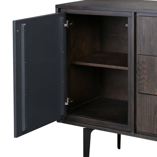 Homeroots 63" Gray Solid Wood Three Drawer Dresser  Solid Wood 518623