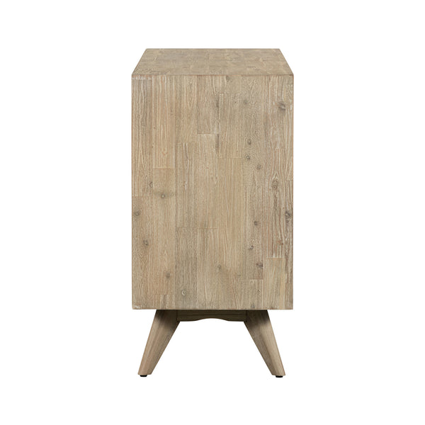 Homeroots 63" Brown Solid Wood Six Drawer Double Dresser  Solid Wood 518624