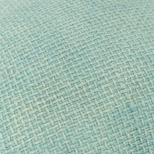 Homeroots 20" Mint Green Weave Cotton Blend Throw Pillow   518637