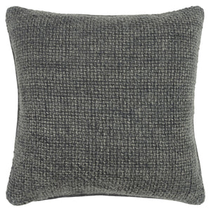 Homeroots 20" Gray Weave Cotton Blend Throw Pillow   518650