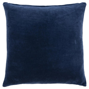 Homeroots 22" Blue Cotton Blend Throw Pillow   518695