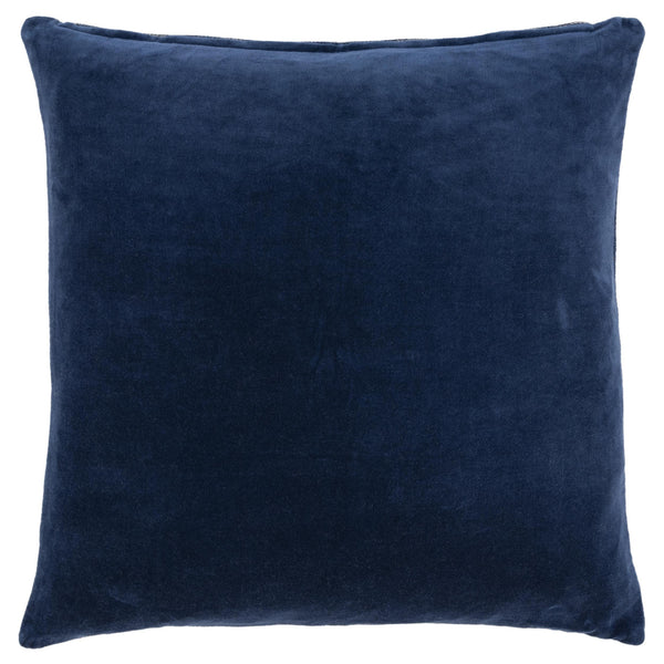 Homeroots 22" Blue Cotton Blend Throw Pillow   518695