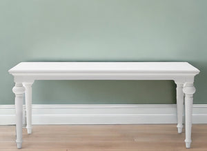 Homeroots 71" White Solid Wood Dining Table   518758