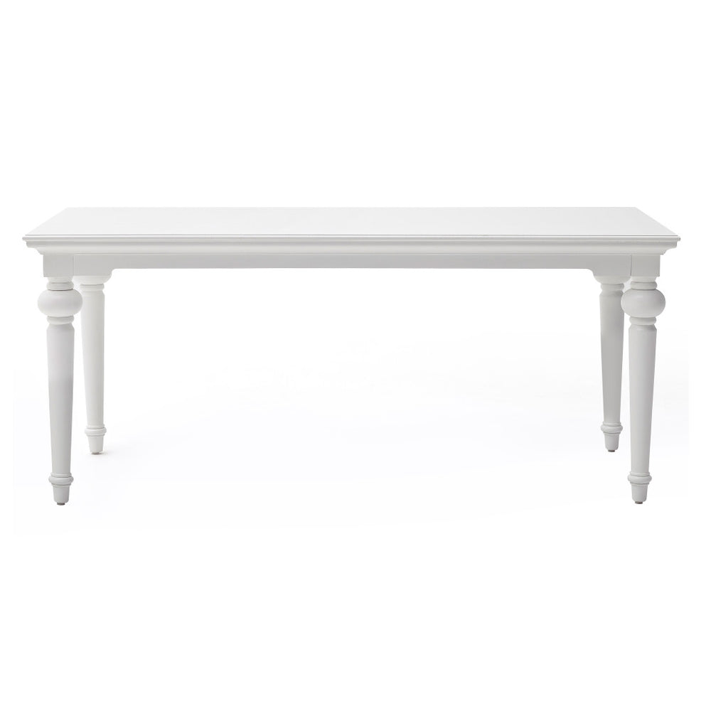Homeroots 79" White Solid Wood Dining Table   518759