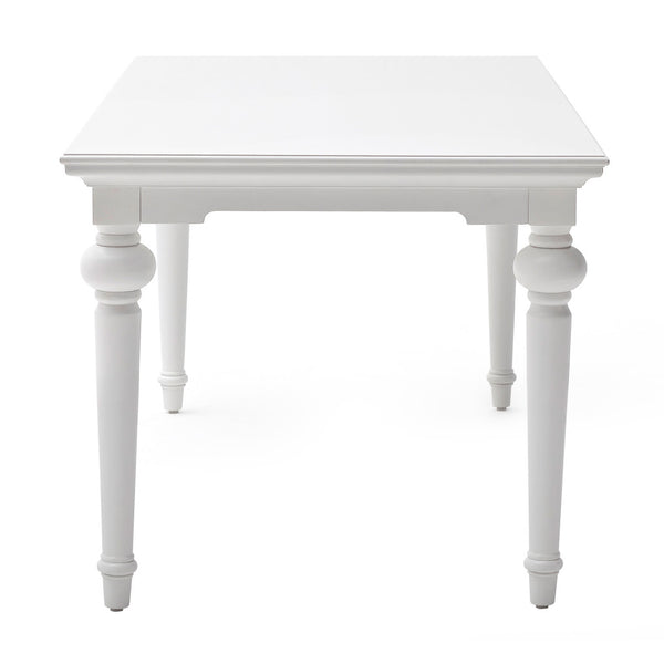 Homeroots 79" White Solid Wood Dining Table   518759