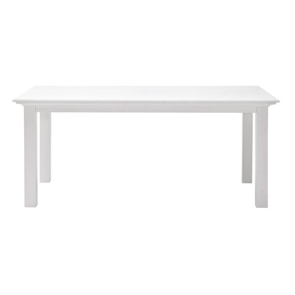 Homeroots 63" White Solid Wood Dining Table   518760
