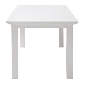 Homeroots 63" White Solid Wood Dining Table   518760