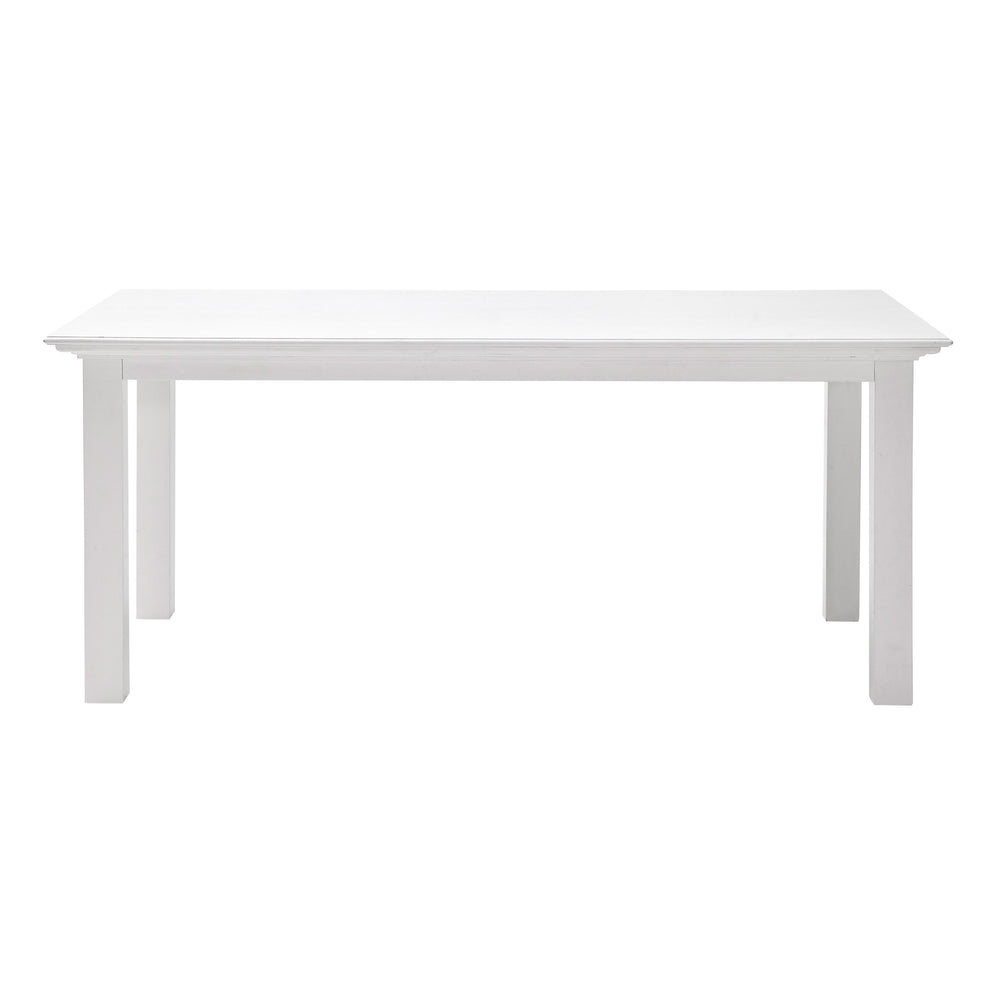 Homeroots 79" White Solid Wood Dining Table   518762