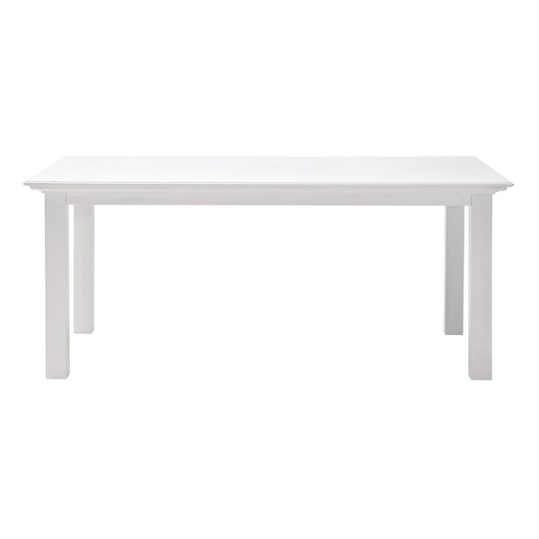 Homeroots 79" White Solid Wood Dining Table   518762