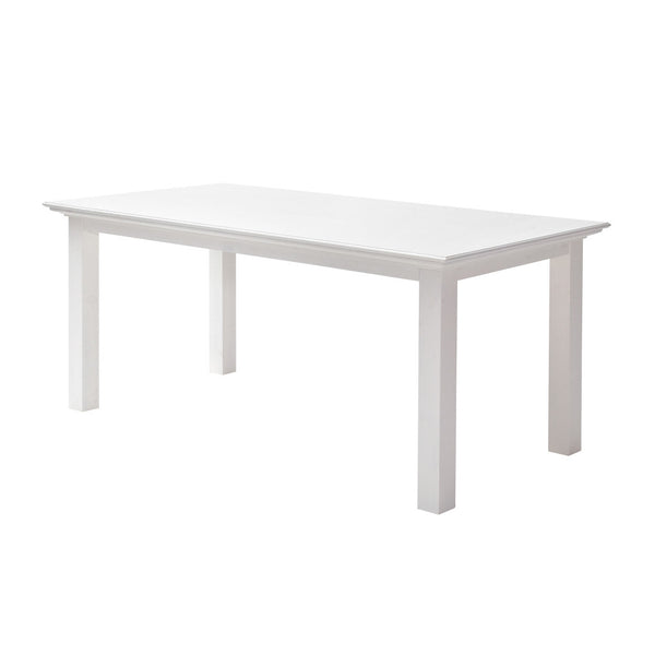 Homeroots 79" White Solid Wood Dining Table   518762