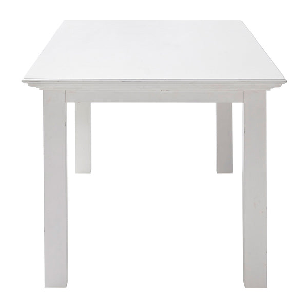 Homeroots 79" White Solid Wood Dining Table   518762