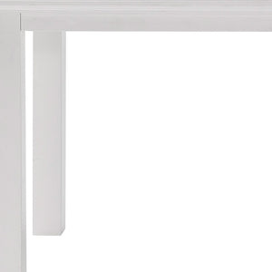 Homeroots 79" White Solid Wood Dining Table   518762