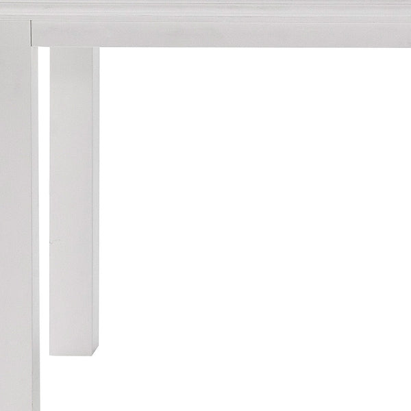 Homeroots 79" White Solid Wood Dining Table   518762