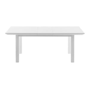 Homeroots 79" White Solid Wood Butterfly Leaf Dining Table – Modern Gloss Finish, Perfect For Dining Room Elegance   518763