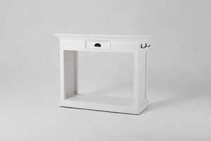 HomeRoots Three Piece White Solid Wood Dining Set - Sleek Table & Comfortable Chairs for Modern Spaces 518764
