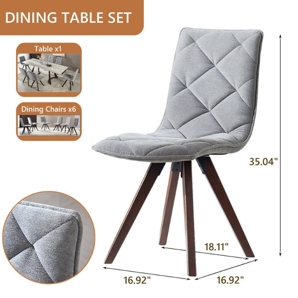 English Elm Dining Chairs Set of 2 Scandinavian Oak Leg Upholstered Seats for Modern Interiors W5630P456175