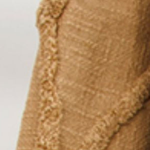 HomeRoots 50" Camel Floral Cotton Woven Throw Blanket - Cozy Style for Home, Perfect Gift for Any Occasion 518834