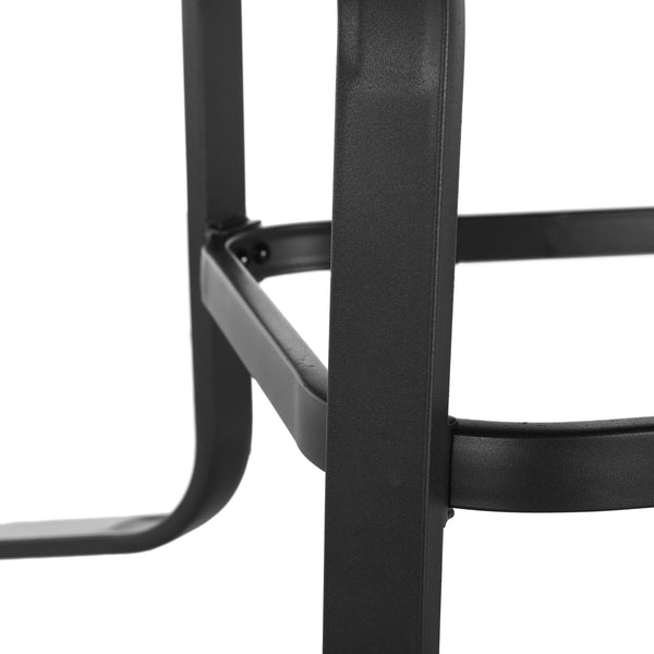 Homeroots 63" Brown And Black Metal Outdoor Dining Table  Metal 518859