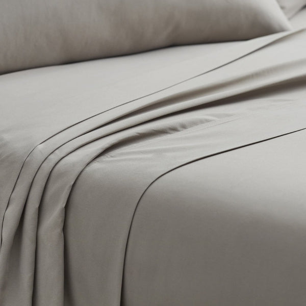 English Elm Weekender Tencel Sheet Set - Luxurious Split Cal King Bedding In Sandstone For Ultimate Comfort B350P394960-GIGA