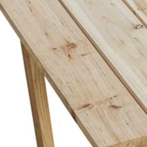 Homeroots 37" Natural Solid Wood Outdoor Coffee Table  Wood 518901