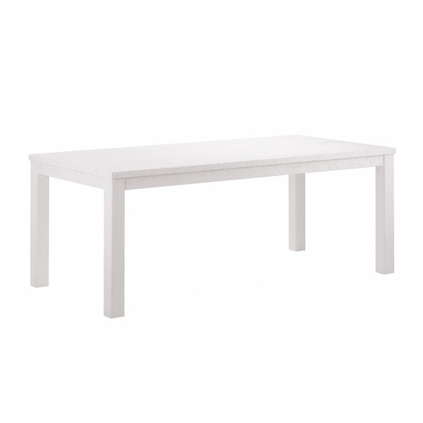 Homeroots 63" White Solid Wood Dining Table White  518912