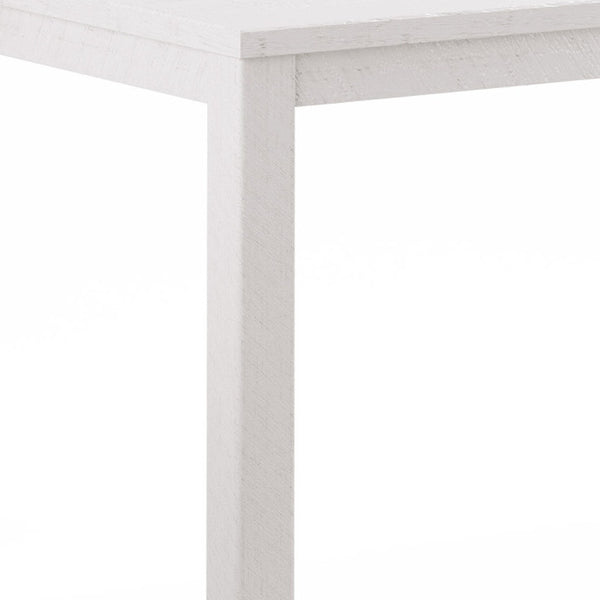 Homeroots 63" White Solid Wood Dining Table White  518912