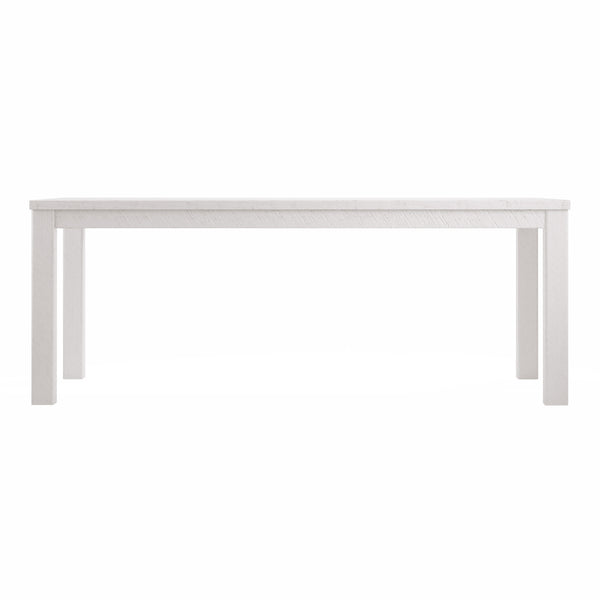 Homeroots 63" White Solid Wood Dining Table White  518912