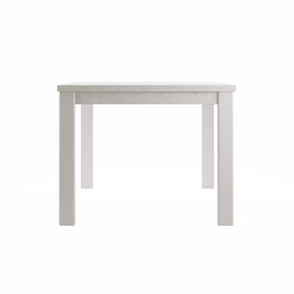 Homeroots 63" White Solid Wood Dining Table White  518912