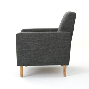 English Elm Christopher Knight Home® - CHAIR Gray Fabric Modern Club Chair — Elegant, Supremely Comfortable Living Room Accent Seat 61237.00GRY