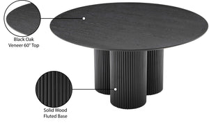 Simba Black Dining Table 518Black-T Meridian Furniture