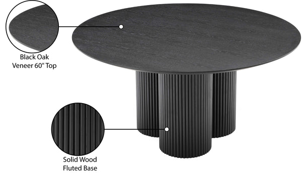 Simba Black Dining Table 518Black-T Meridian Furniture