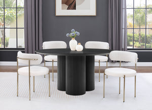 Simba Black Dining Table 518Black-T Meridian Furniture