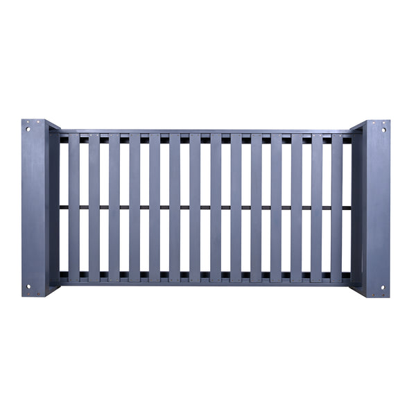 English Elm TOPMAX Twin Size Porch Swing Bed Crafted from Durable Acacia Wood with 400lb Capacity and Hemp Ropes Gray N717P210135E