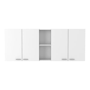 HomeRoots 41" Stylish Dark Brown and White Kitchen Island Set with Storage for Meal Prep and Dining Delight 519044