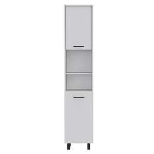 HomeRoots 41" Dark Brown and White Kitchen Island Set – Versatile, Stylish Storage & Seating for Modern Homes 519046