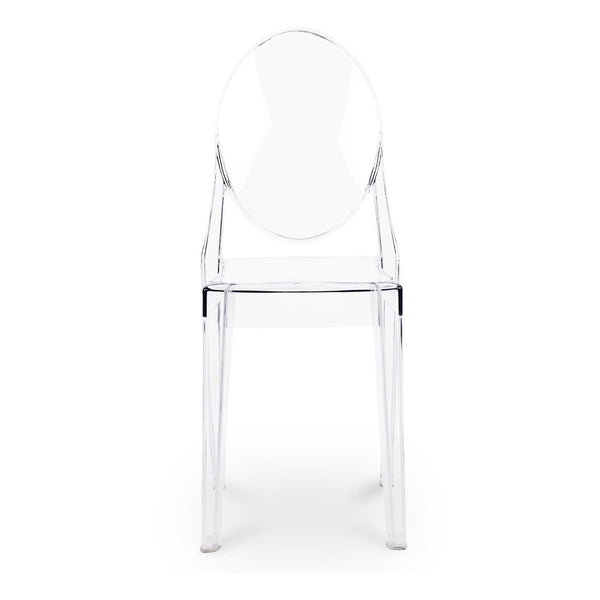 Homeroots Clear Transparent Acrylic Dining Chair  Acrylic 519059