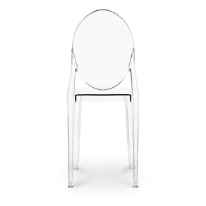 Homeroots Clear Transparent Acrylic Dining Chair  Acrylic 519059