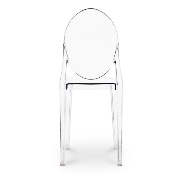Homeroots Clear Transparent Acrylic Dining Chair  Acrylic 519059
