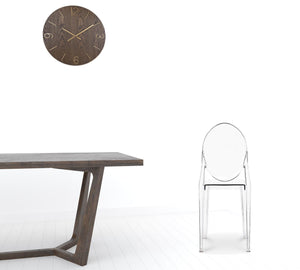 Homeroots Clear Transparent Acrylic Dining Chair  Acrylic 519059