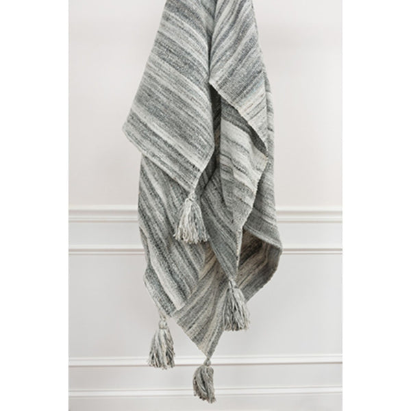 HomeRoots Gray Woven Pet Throw Blanket - Cozy 100% Polyester Comfort for Home & Outdoor Snuggling Needs 519083