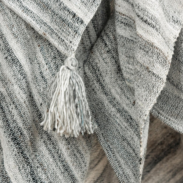 HomeRoots Gray Woven Pet Throw Blanket - Cozy 100% Polyester Comfort for Home & Outdoor Snuggling Needs 519083