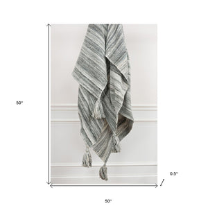 HomeRoots Gray Woven Pet Throw Blanket - Cozy 100% Polyester Comfort for Home & Outdoor Snuggling Needs 519083