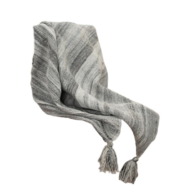 HomeRoots Gray Woven Pet Throw Blanket - Cozy 100% Polyester Comfort for Home & Outdoor Snuggling Needs 519083