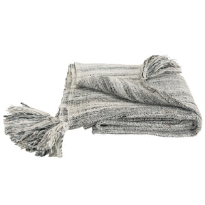 HomeRoots Gray Woven Pet Throw Blanket - Cozy 100% Polyester Comfort for Home & Outdoor Snuggling Needs 519083