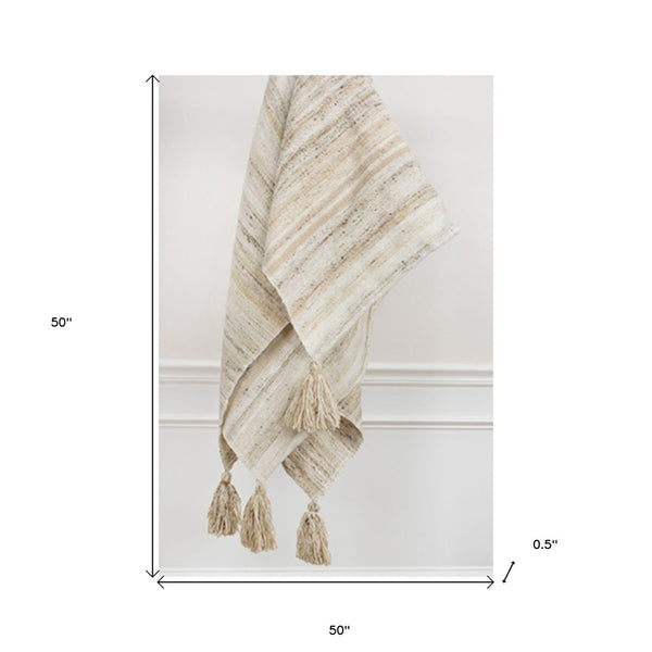 HomeRoots Beige Woven Pet Throw Blanket – Cozy, Durable, Reversible Design for Indoor and Outdoor Comfort 519084