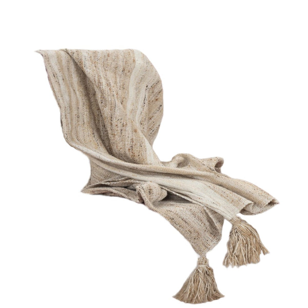 HomeRoots Beige Woven Pet Throw Blanket – Cozy, Durable, Reversible Design for Indoor and Outdoor Comfort 519084