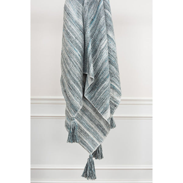 HomeRoots Blue Woven 100% Polyester Pet Throw Blanket – Cozy Abstract Design for Stylish Home & Outdoor Use 519085